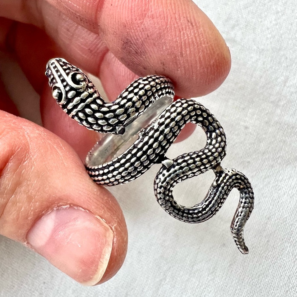 925 Divine Feminine SNAKE Ring Adjustable